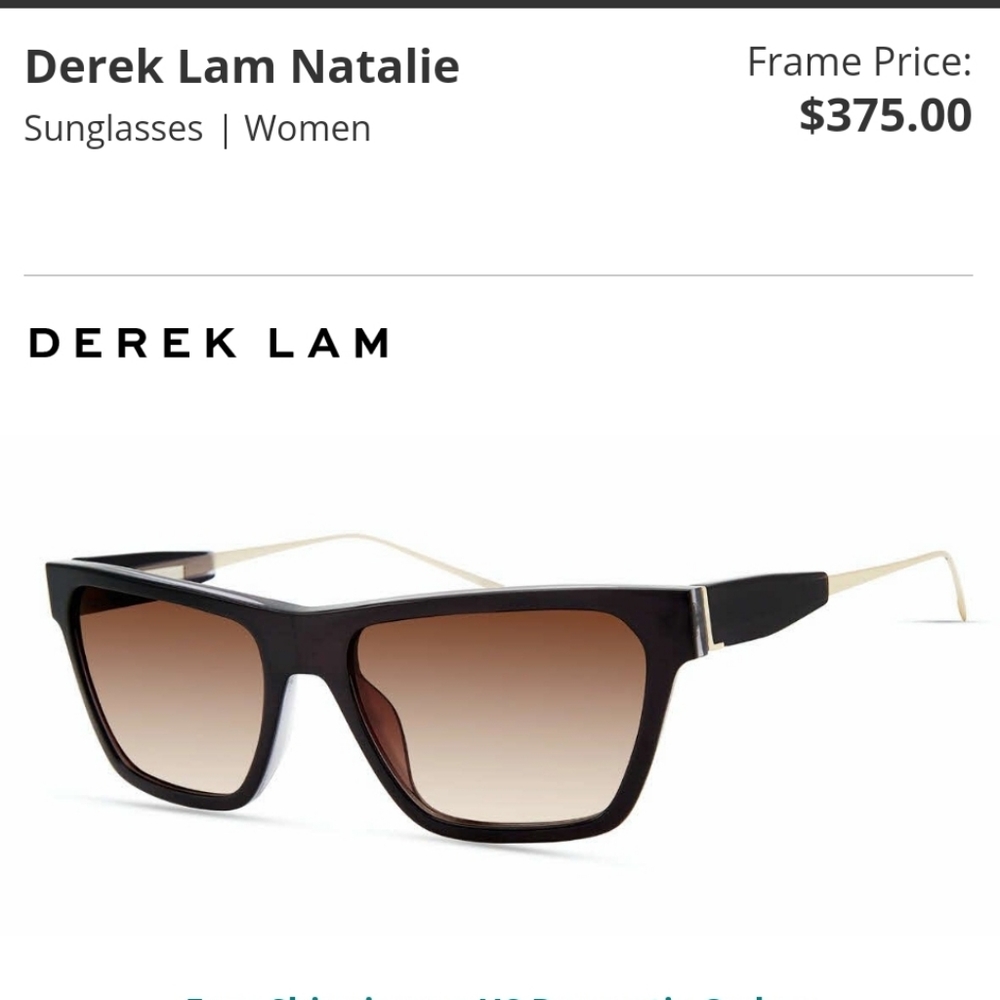 NWT Derek Lam Natalie sunglasses black